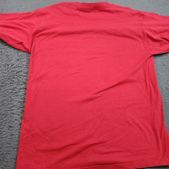 Discus Athletic Shirt Mens XL Red Pocket Logo Tee Cotton Jersey Knit Crew Neck - Picture 8 of 9